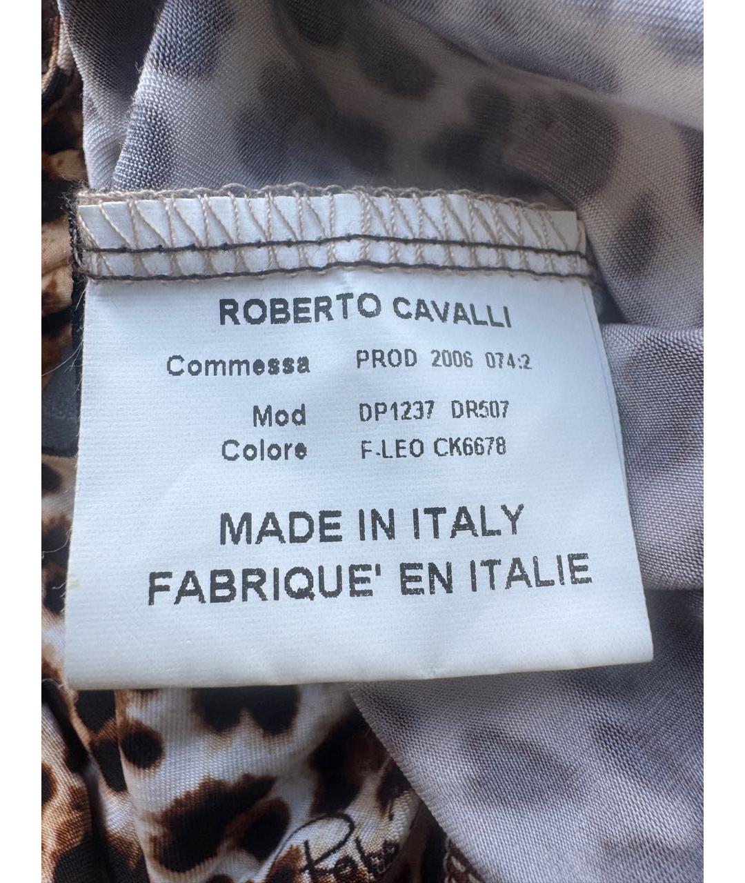 ROBERTO CAVALLI Хлопко-эластановое вечернее платье, фото 4