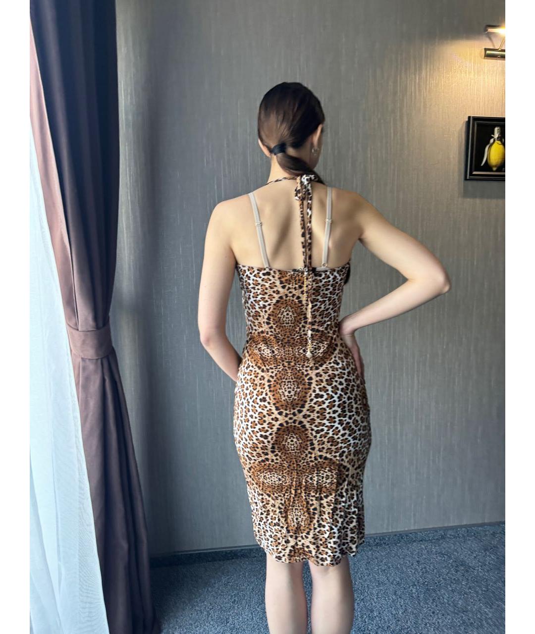 ROBERTO CAVALLI Хлопко-эластановое вечернее платье, фото 7