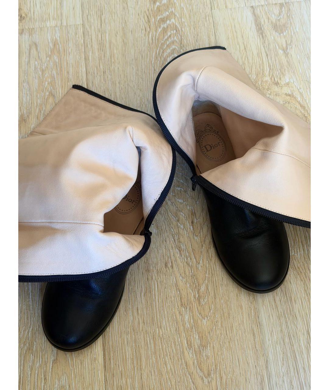 CHRISTIAN DIOR Кожаные сапоги, фото 6