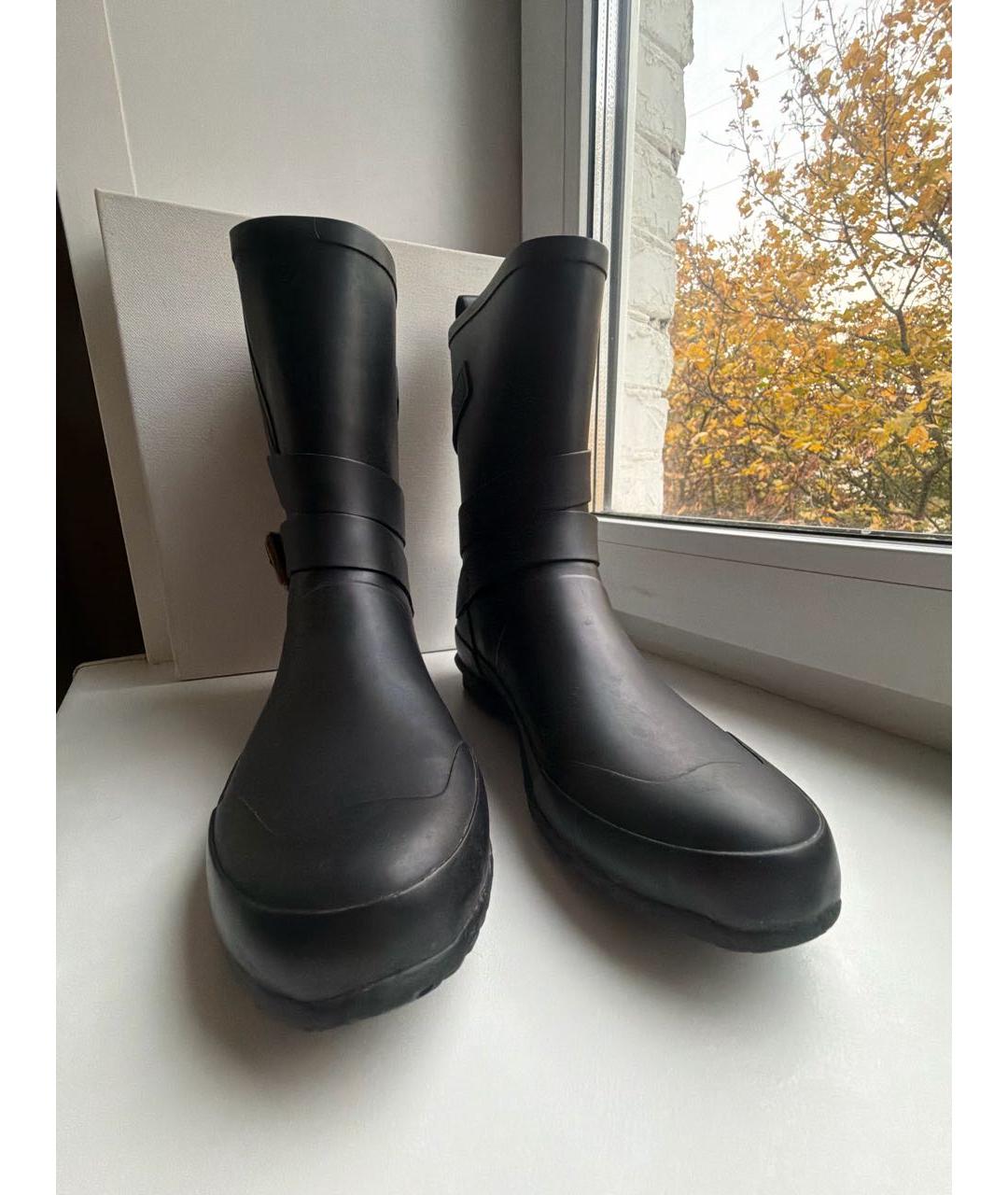 BURBERRY Черные резиновые сапоги, фото 2