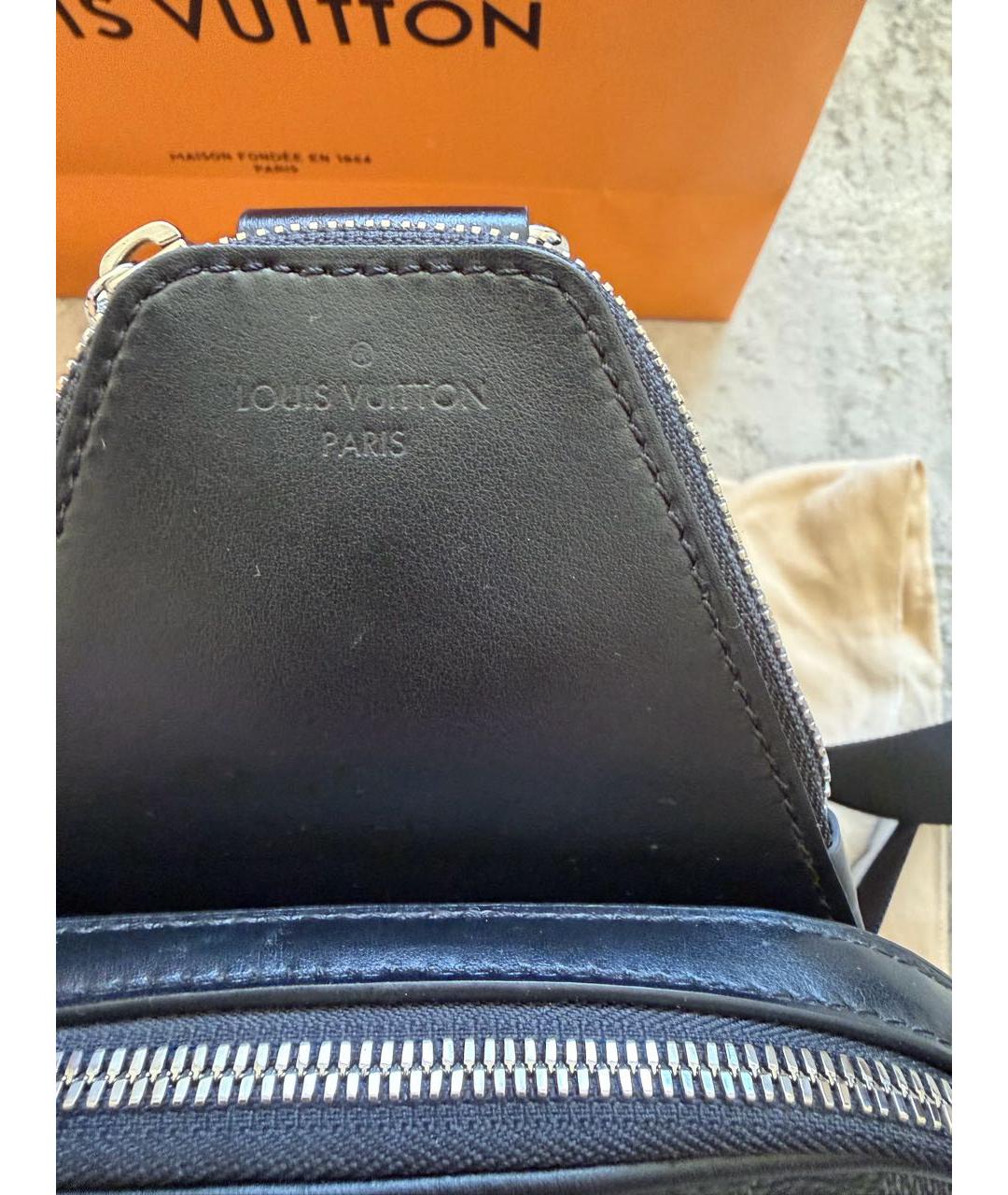 LOUIS VUITTON Серая сумка тоут из канвы, фото 5