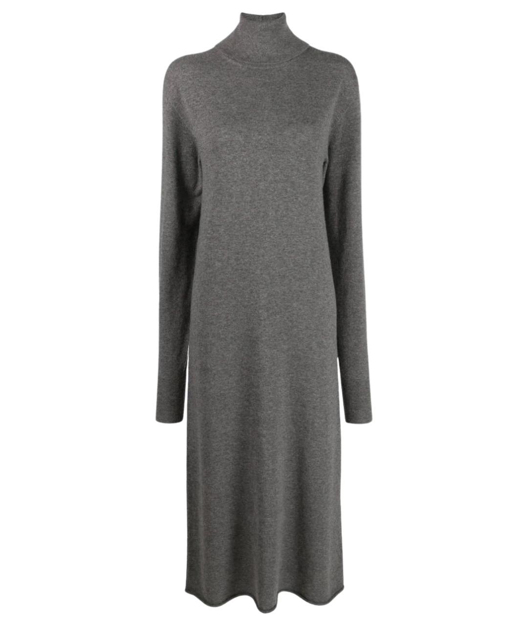 JIL SANDER Серое кашемировое платье, фото 1