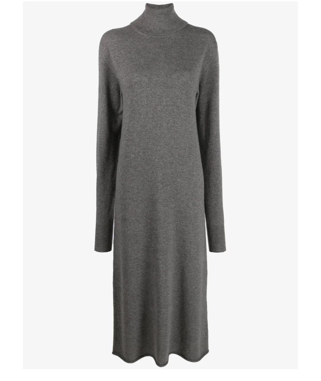 JIL SANDER Серое кашемировое платье, фото 5