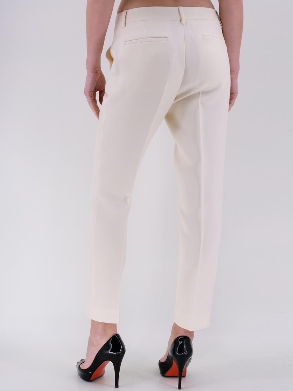 FENDI Белые прямые брюки, фото 3