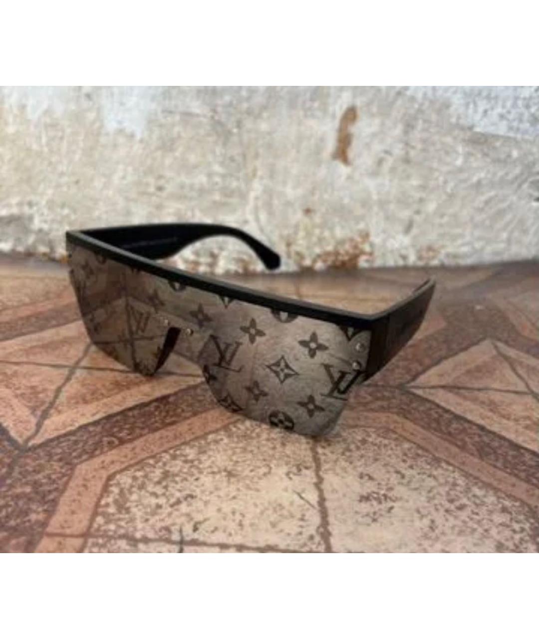 LOUIS VUITTON Черные пластиковые солнцезащитные очки, фото 4