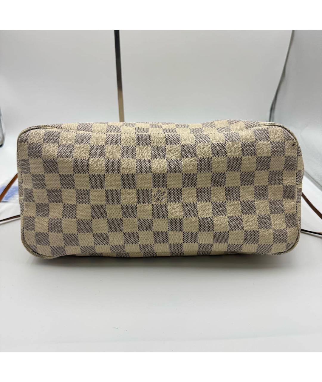 LOUIS VUITTON Белая сумка тоут из канвы, фото 6
