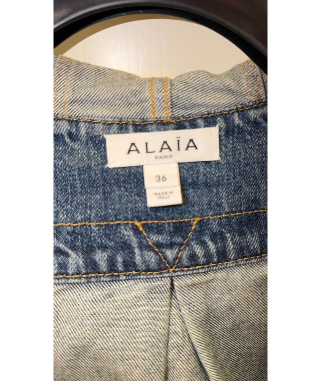 ALAIA Синяя деним рубашка, фото 3