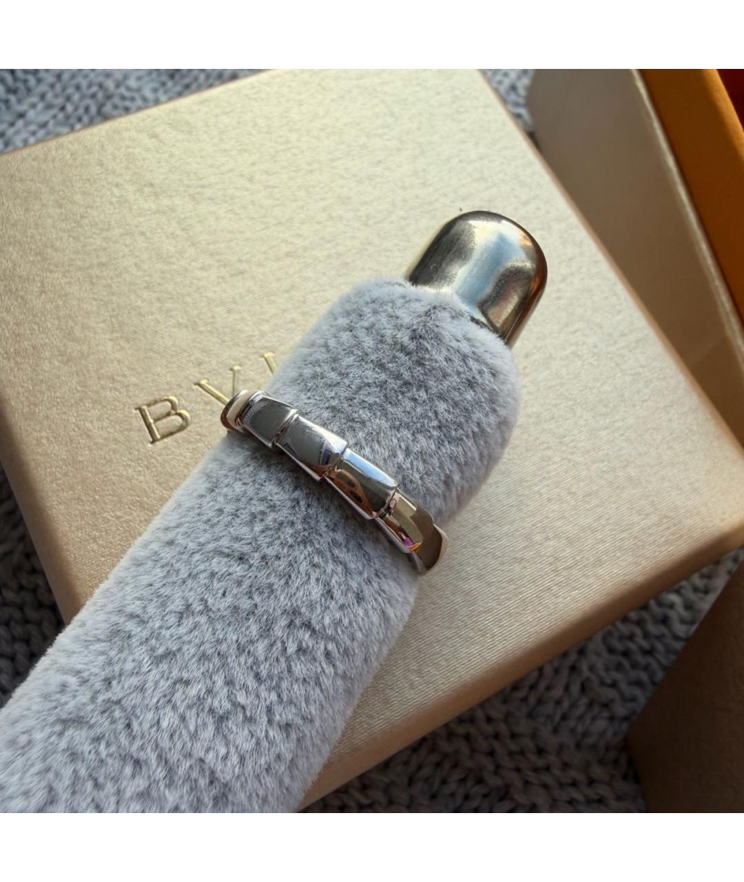 BVLGARI Серое кольцо из белого золота, фото 8