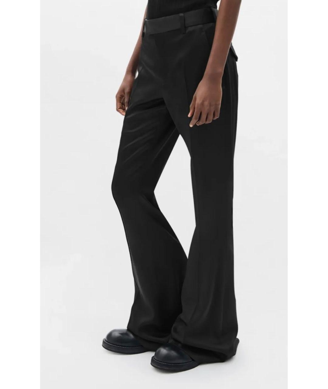 ANN DEMEULEMEESTER Черные прямые брюки, фото 6