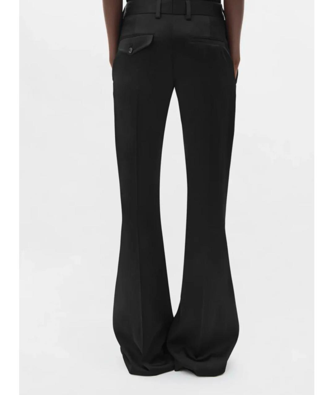 ANN DEMEULEMEESTER Черные прямые брюки, фото 2