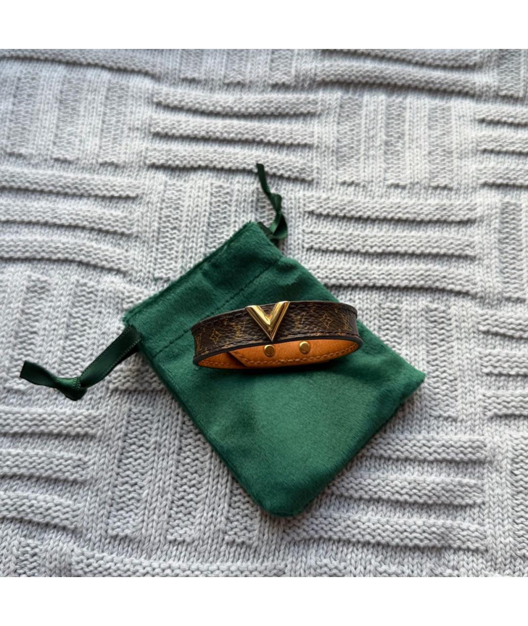 LOUIS VUITTON Коричневый браслет, фото 2