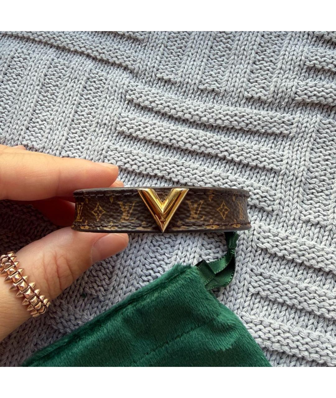 LOUIS VUITTON Коричневый браслет, фото 3