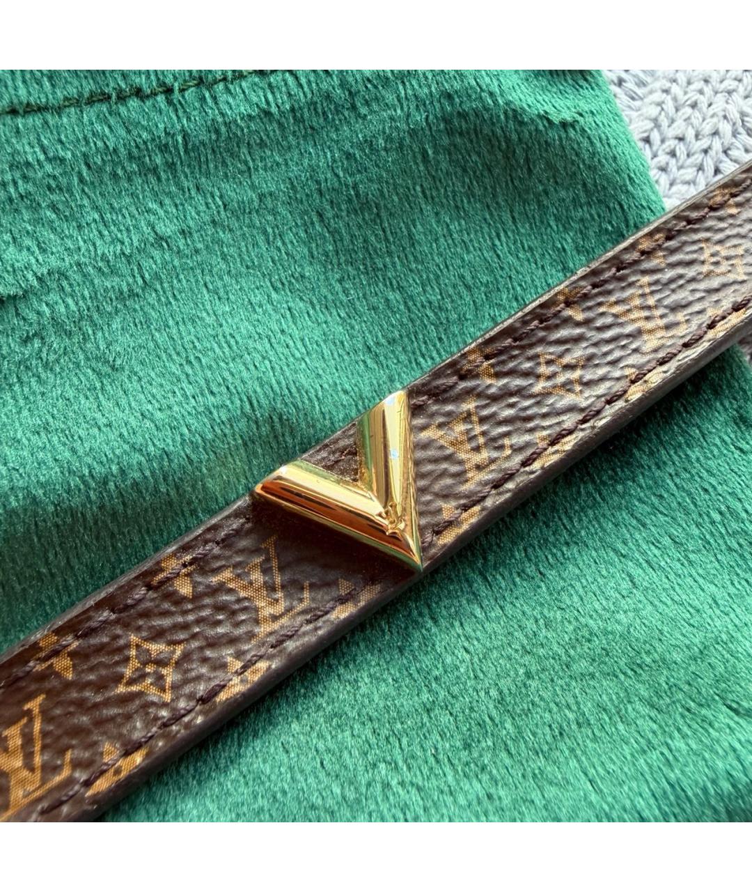 LOUIS VUITTON Коричневый браслет, фото 5