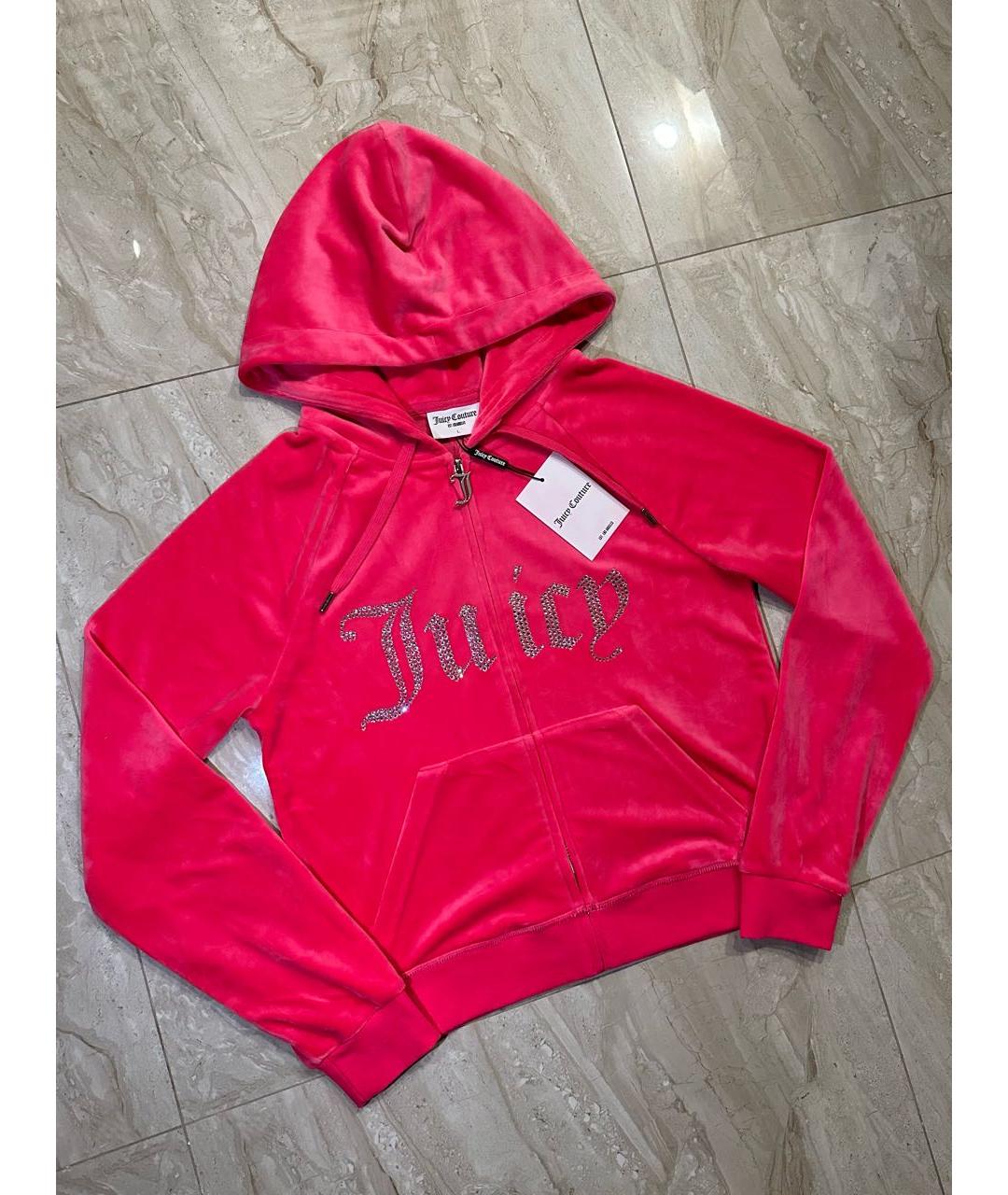JUICY COUTURE Фуксия велюровый спортивные костюмы, фото 5