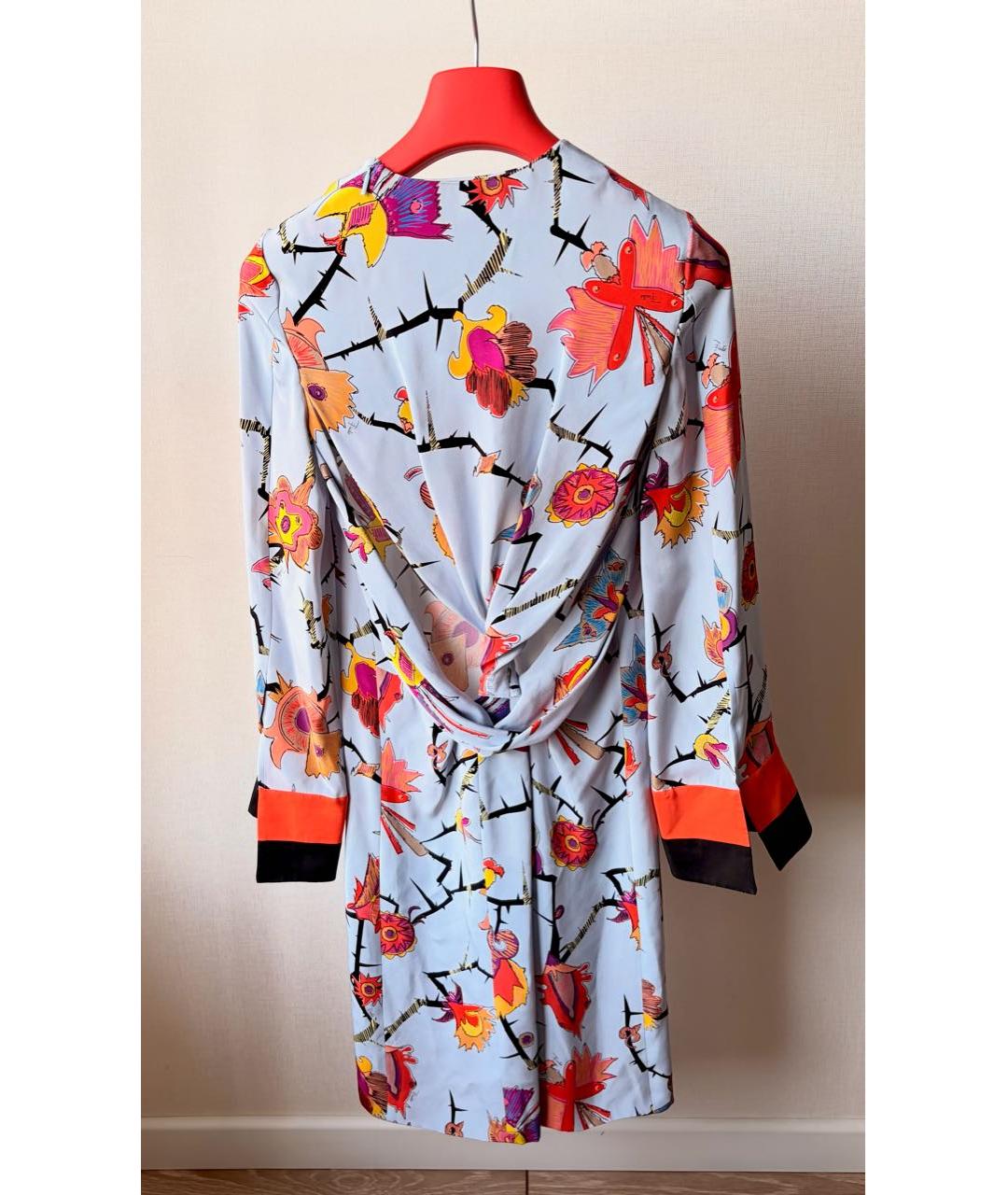 EMILIO PUCCI Голубое шелковое вечернее платье, фото 2