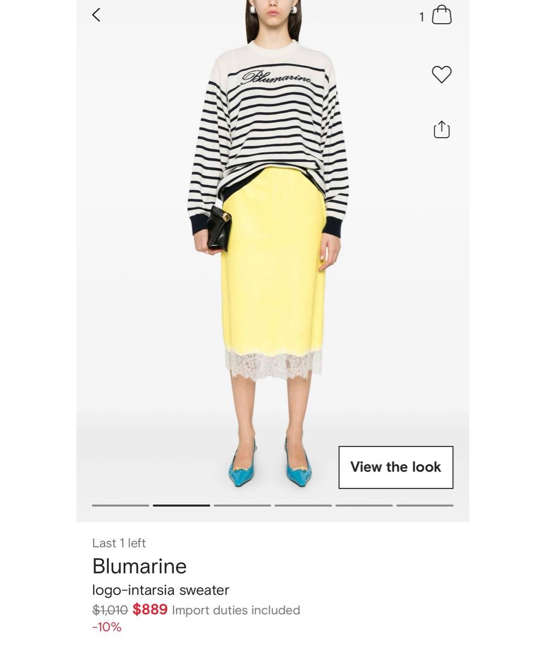 BLUMARINE Мульти шерстяной джемпер / свитер, фото 7