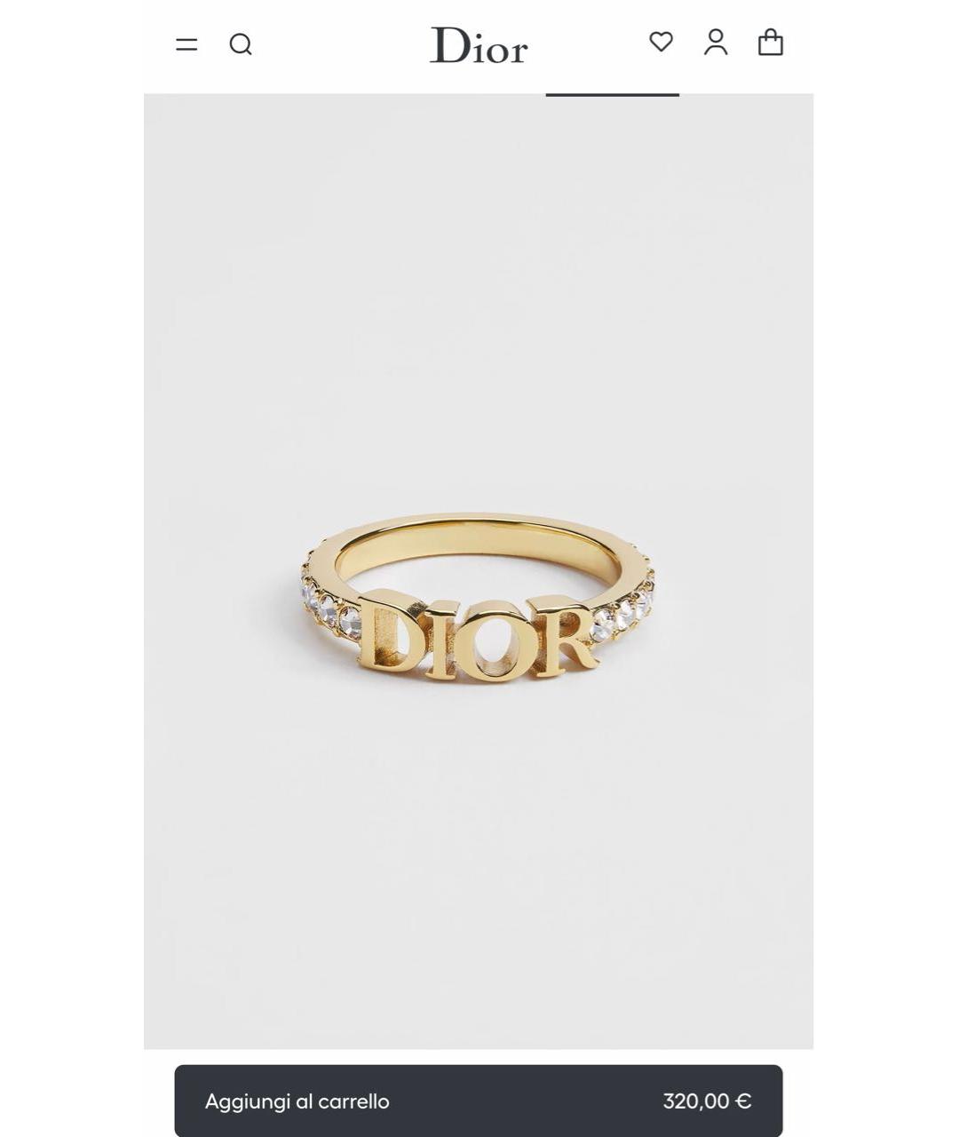 CHRISTIAN DIOR Золотое кольцо, фото 9