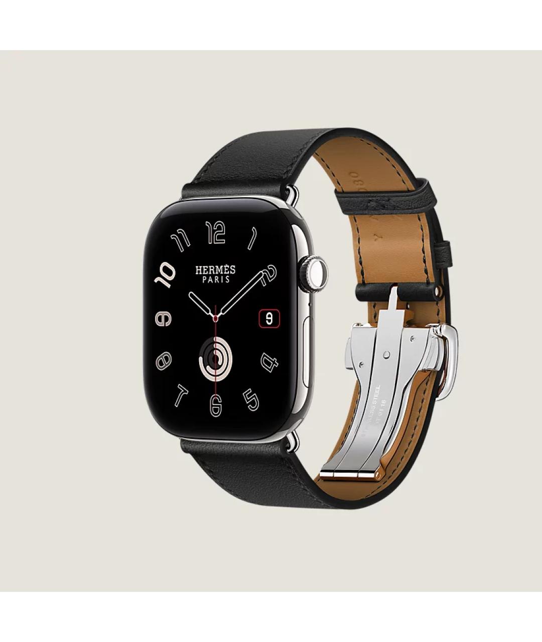 HERMES Серые титановые часы, фото 3