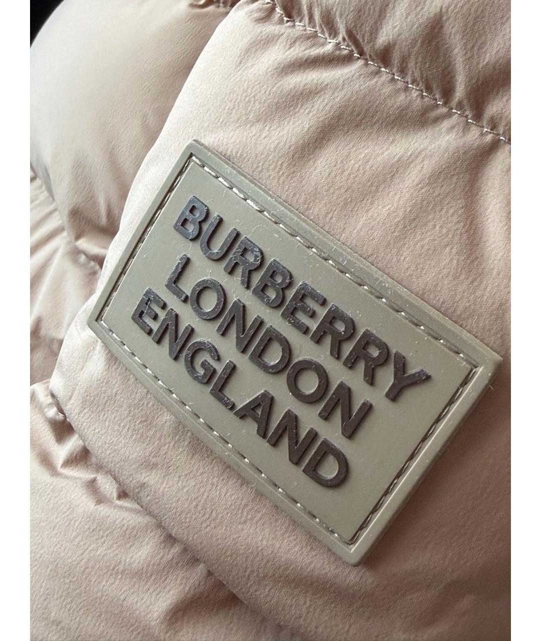 BURBERRY Коричневый пуховик, фото 4