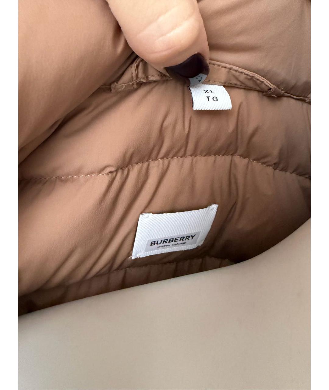 BURBERRY Коричневый пуховик, фото 8