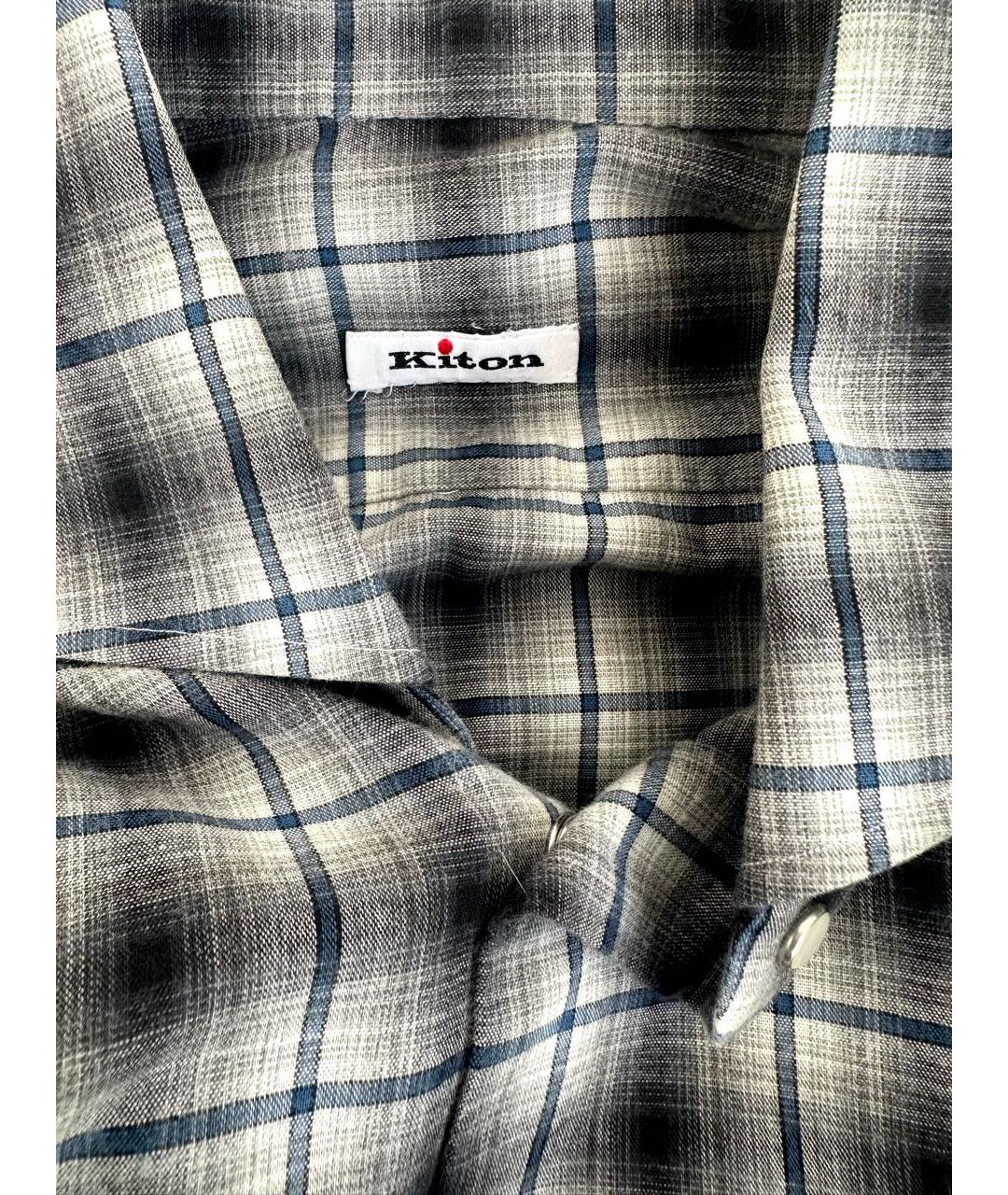 KITON Хлопковая кэжуал рубашка, фото 3