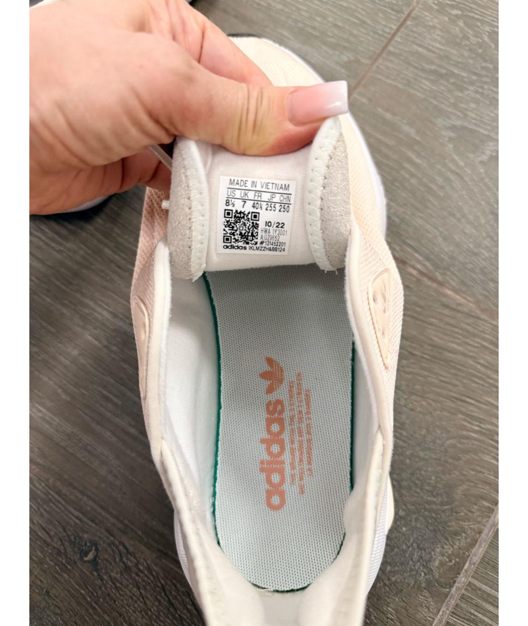 ADIDAS Розовые текстильные кроссовки, фото 5