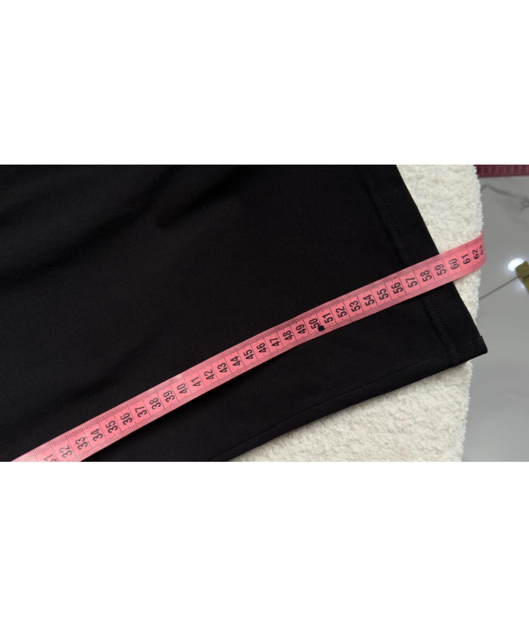 VETEMENTS Черная хлопко-эластановая футболка, фото 7