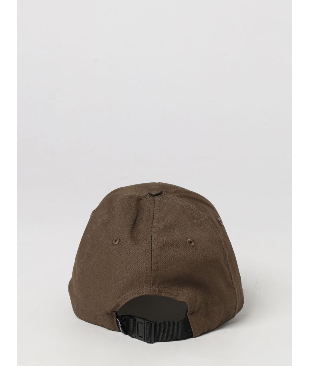 STONE ISLAND Коричневая хлопковая кепка/бейсболка, фото 3