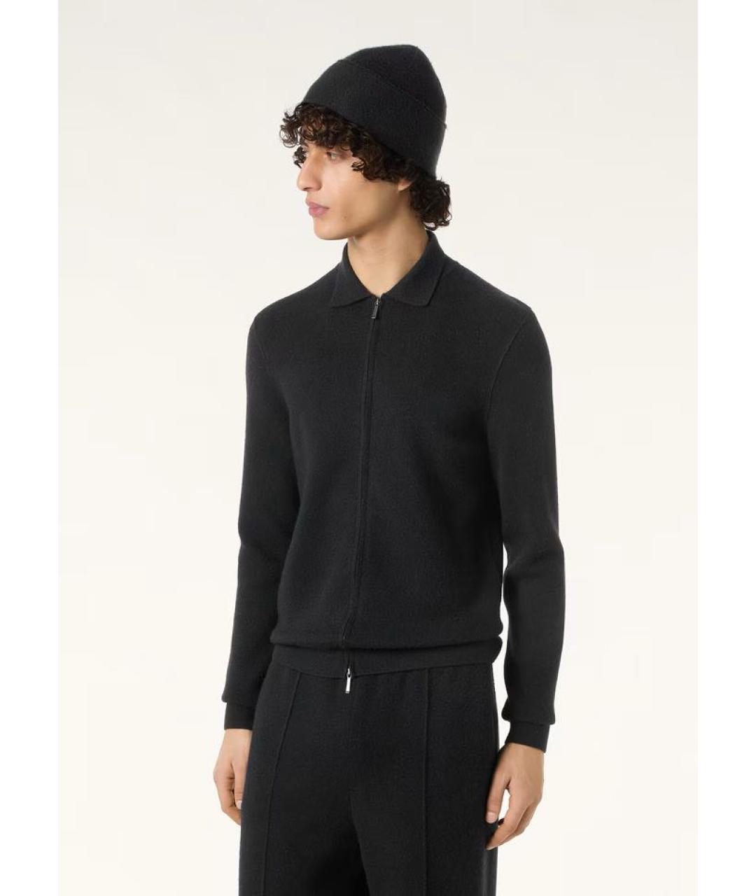 LORO PIANA Черный кашемировый спортивный костюм, фото 4