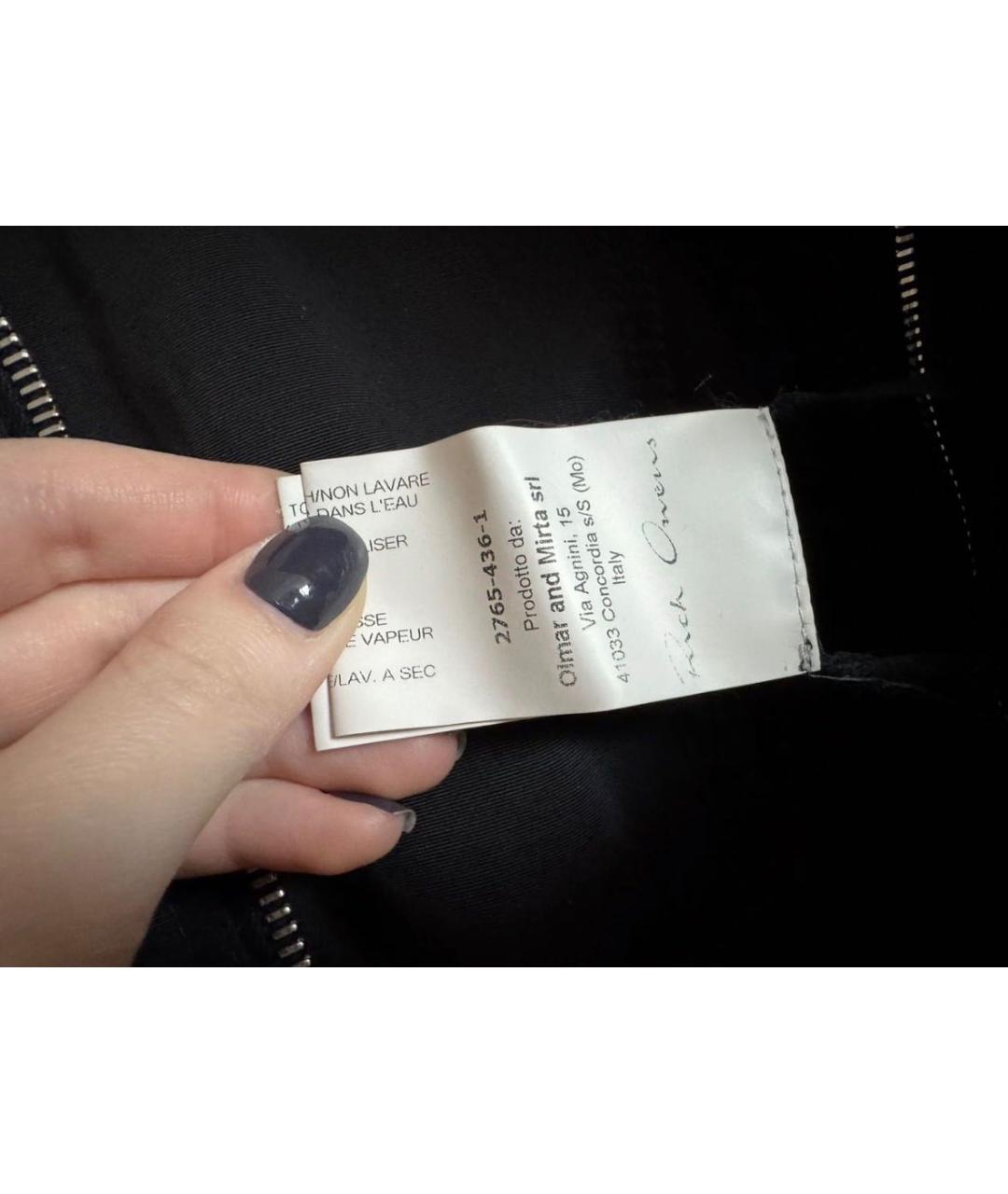 RICK OWENS Черный пуховик, фото 7