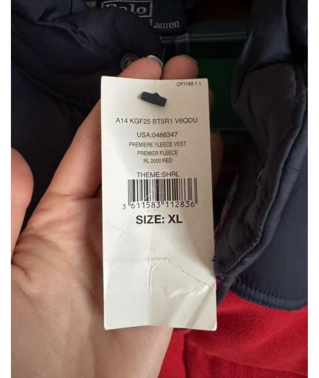 POLO RALPH LAUREN Красный жилет, фото 5