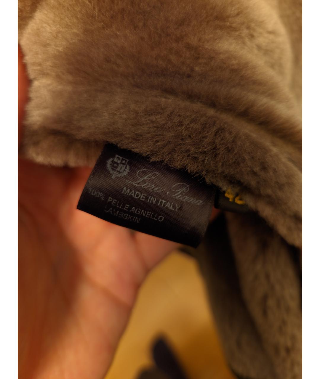 LORO PIANA Коричневая замшевая дубленка, фото 4