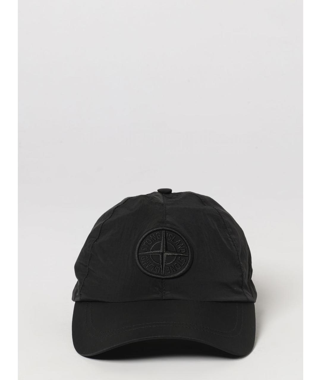 STONE ISLAND Черная синтетическая кепка/бейсболка, фото 2