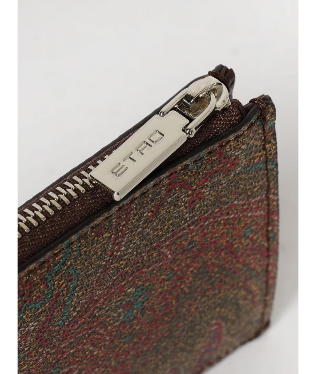 ETRO Коричневый кошелек, фото 3