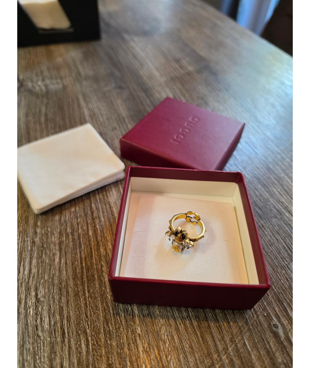 GUCCI Золотое латунное кольцо, фото 3