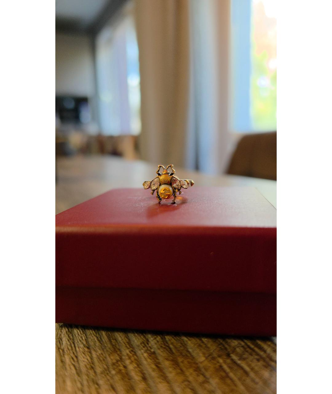 GUCCI Золотое латунное кольцо, фото 2