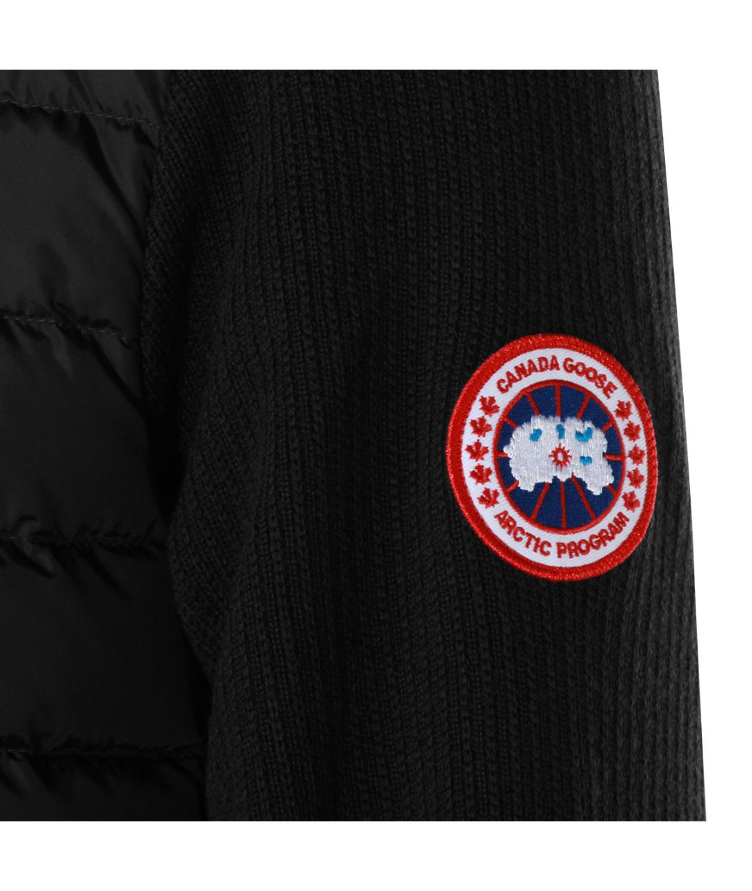 CANADA GOOSE Черная шерстяная куртка, фото 4