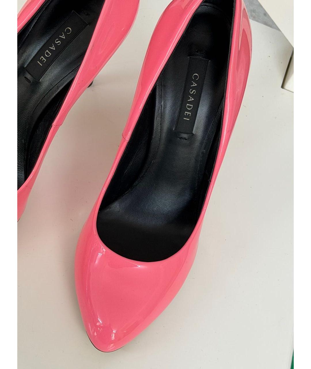 CASADEI Розовые туфли из кожи аллигатора, фото 3