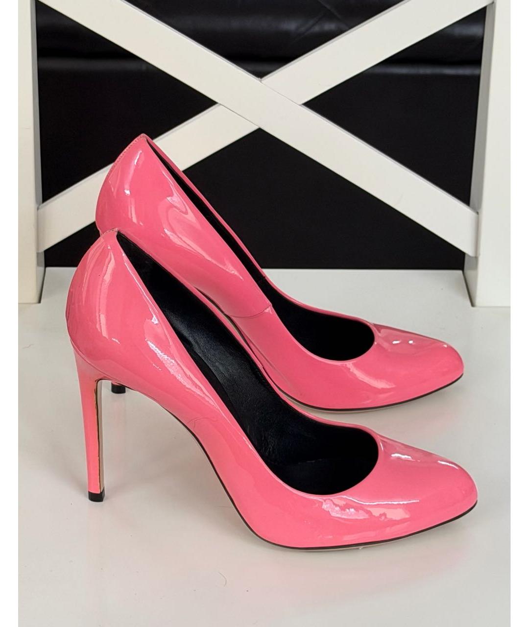 CASADEI Розовые туфли из кожи аллигатора, фото 9