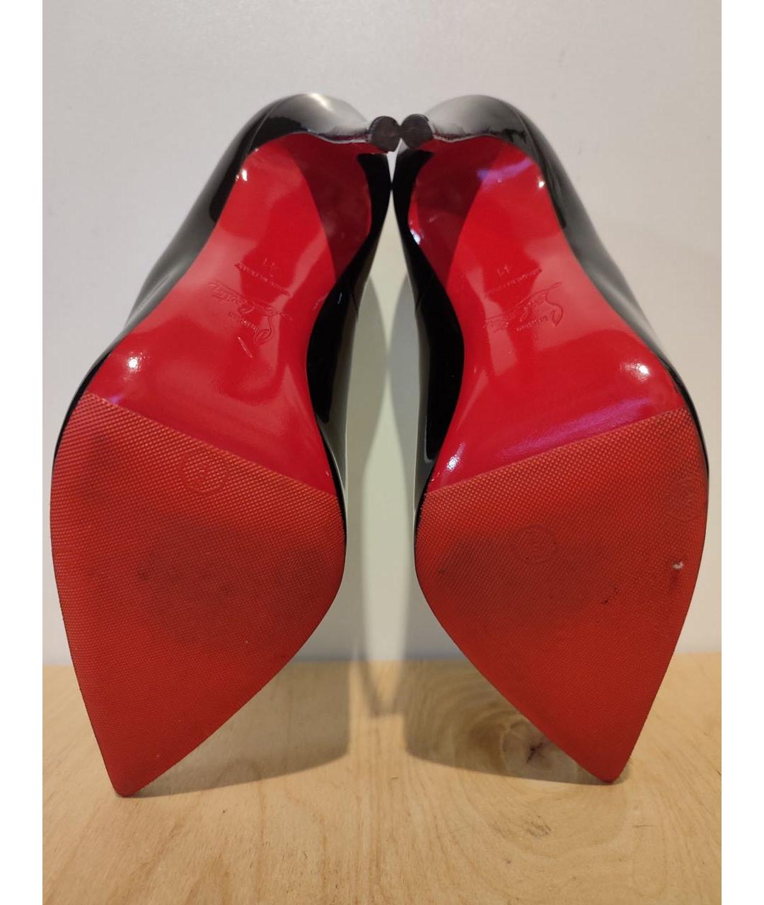 CHRISTIAN LOUBOUTIN Черные туфли из лакированной кожи, фото 3
