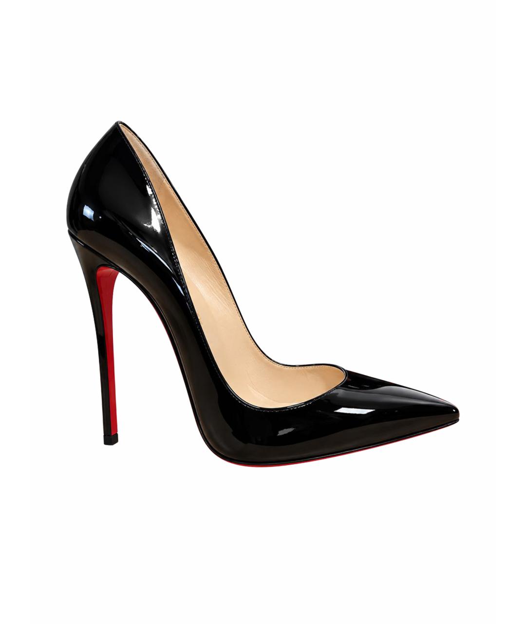 CHRISTIAN LOUBOUTIN Черные туфли из лакированной кожи, фото 1