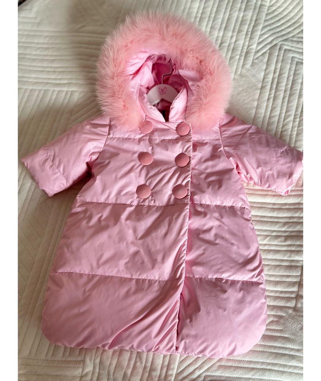 MONCLER Розовый комбинезон, фото 6