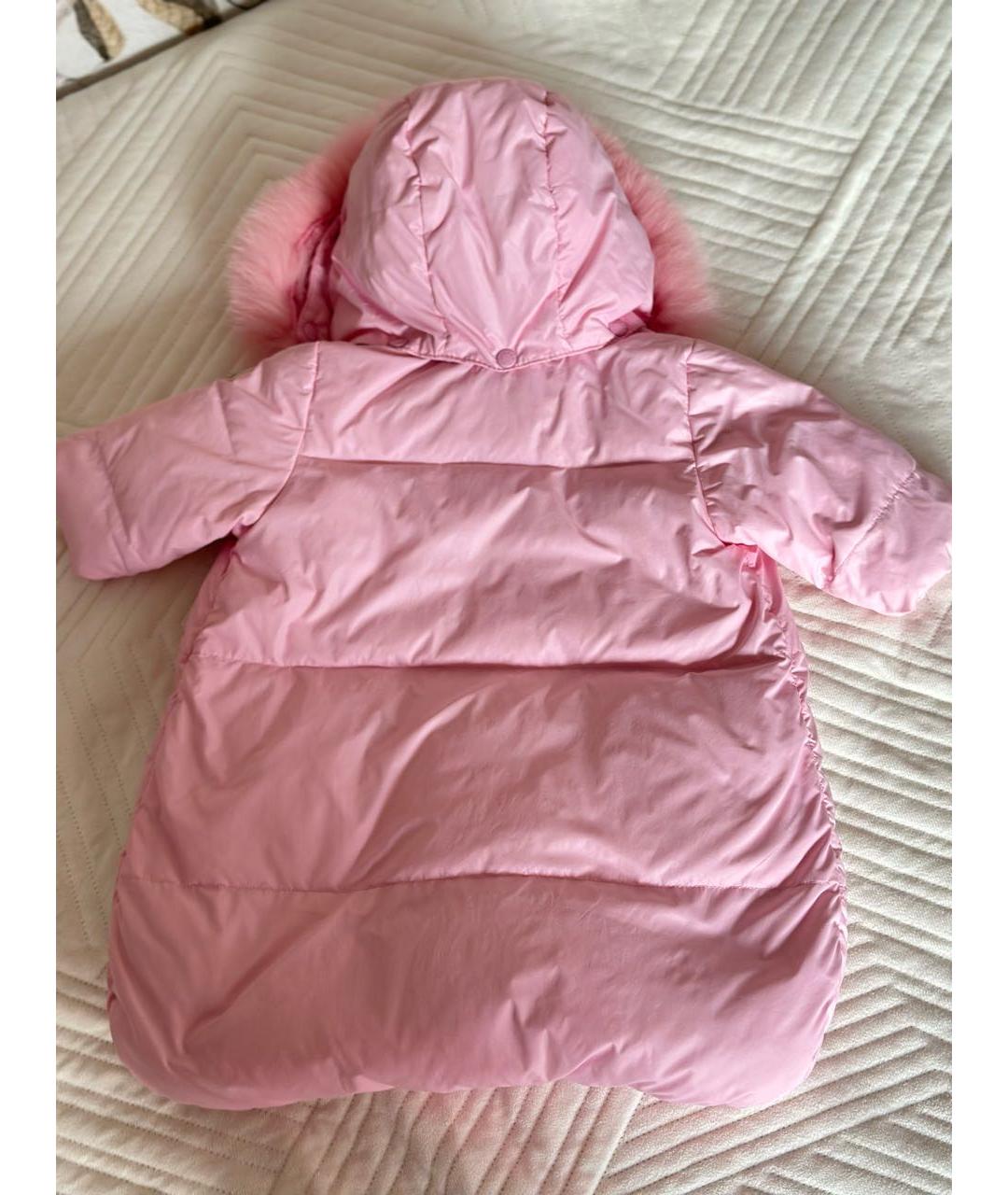 MONCLER Розовый комбинезон, фото 4