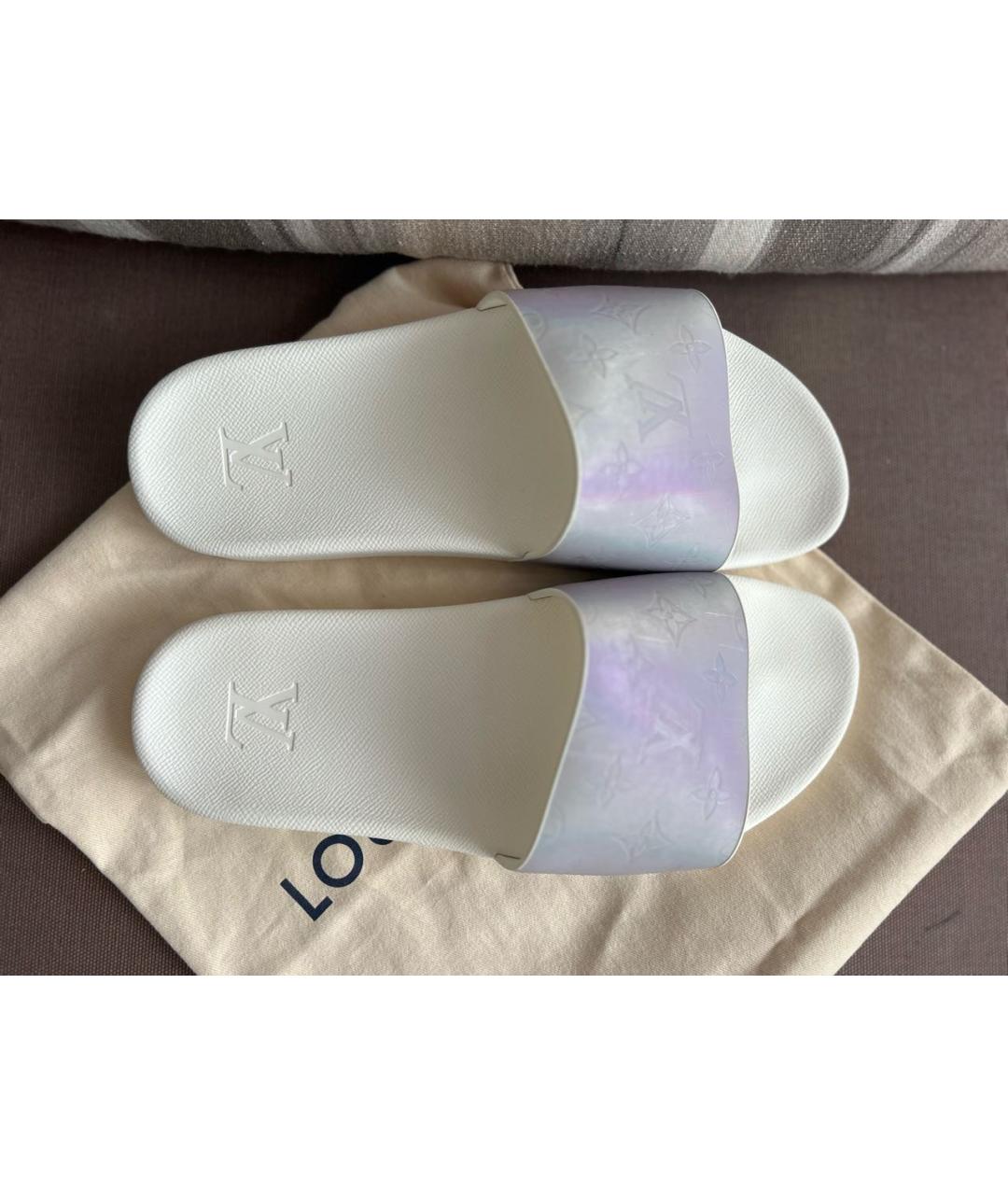 LOUIS VUITTON Серые шлепанцы, фото 2