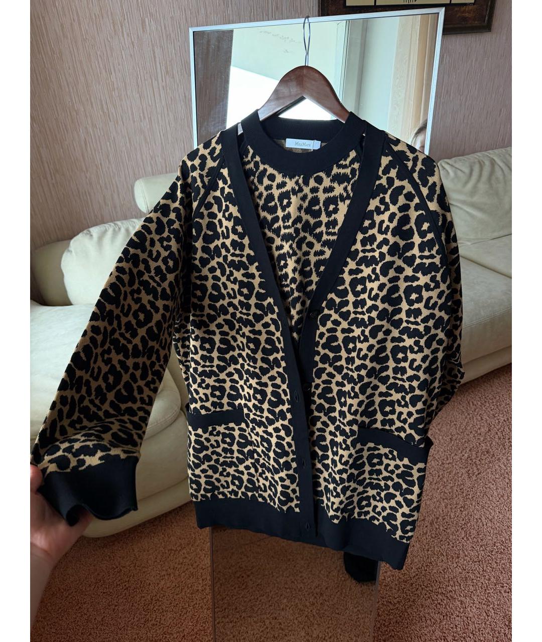 MAX MARA Мульти вискозный кардиган, фото 5
