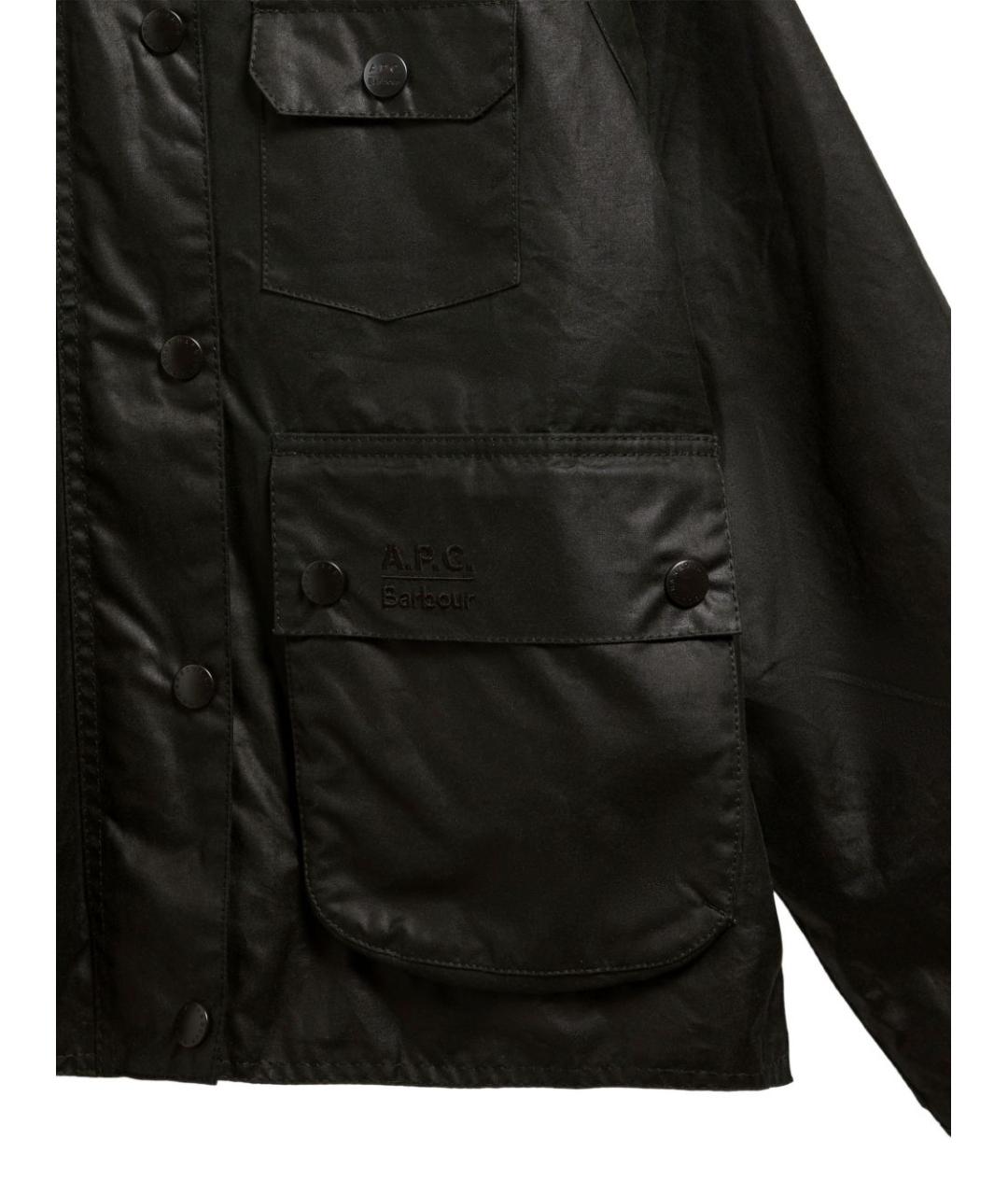 BARBOUR Черная хлопковая куртка, фото 4