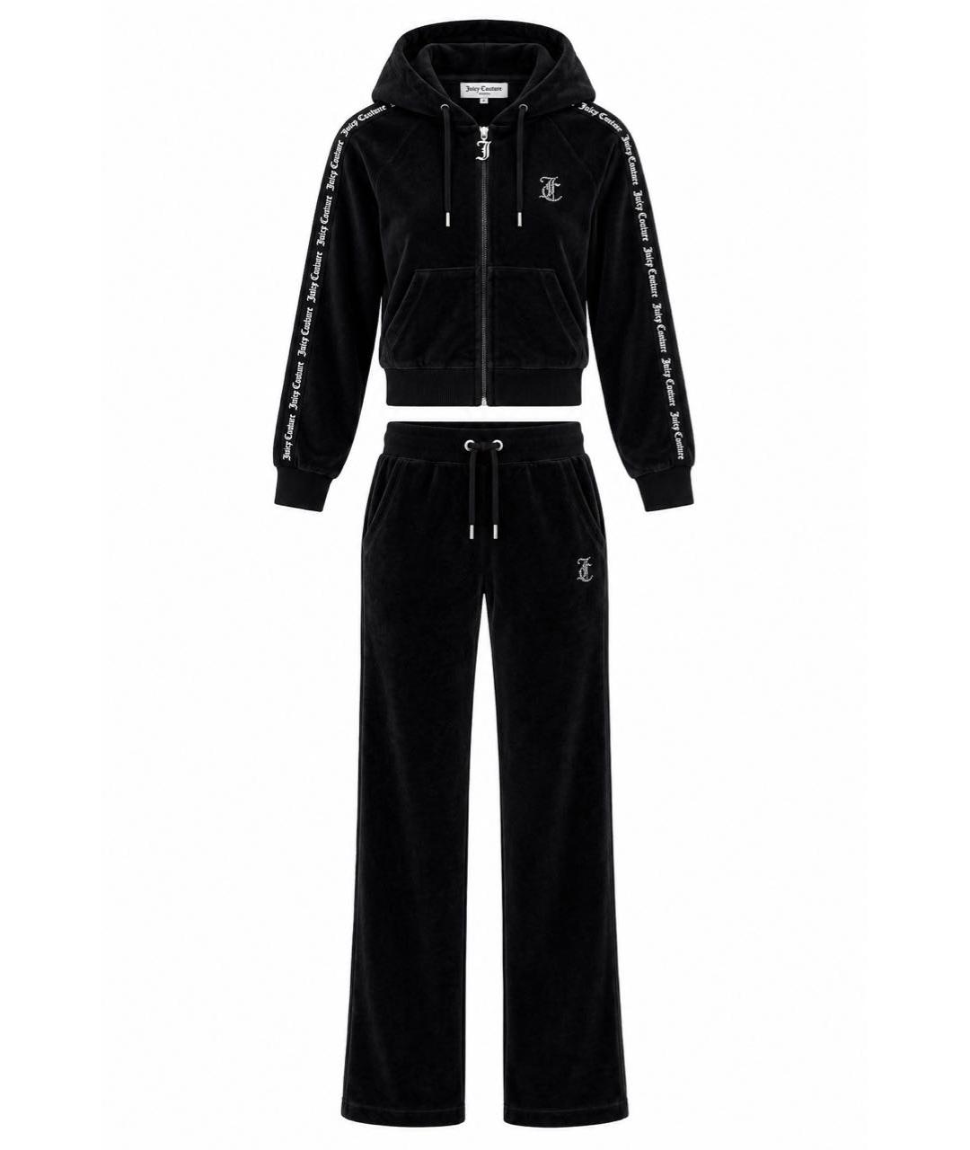 JUICY COUTURE Черный велюровый спортивные костюмы, фото 1