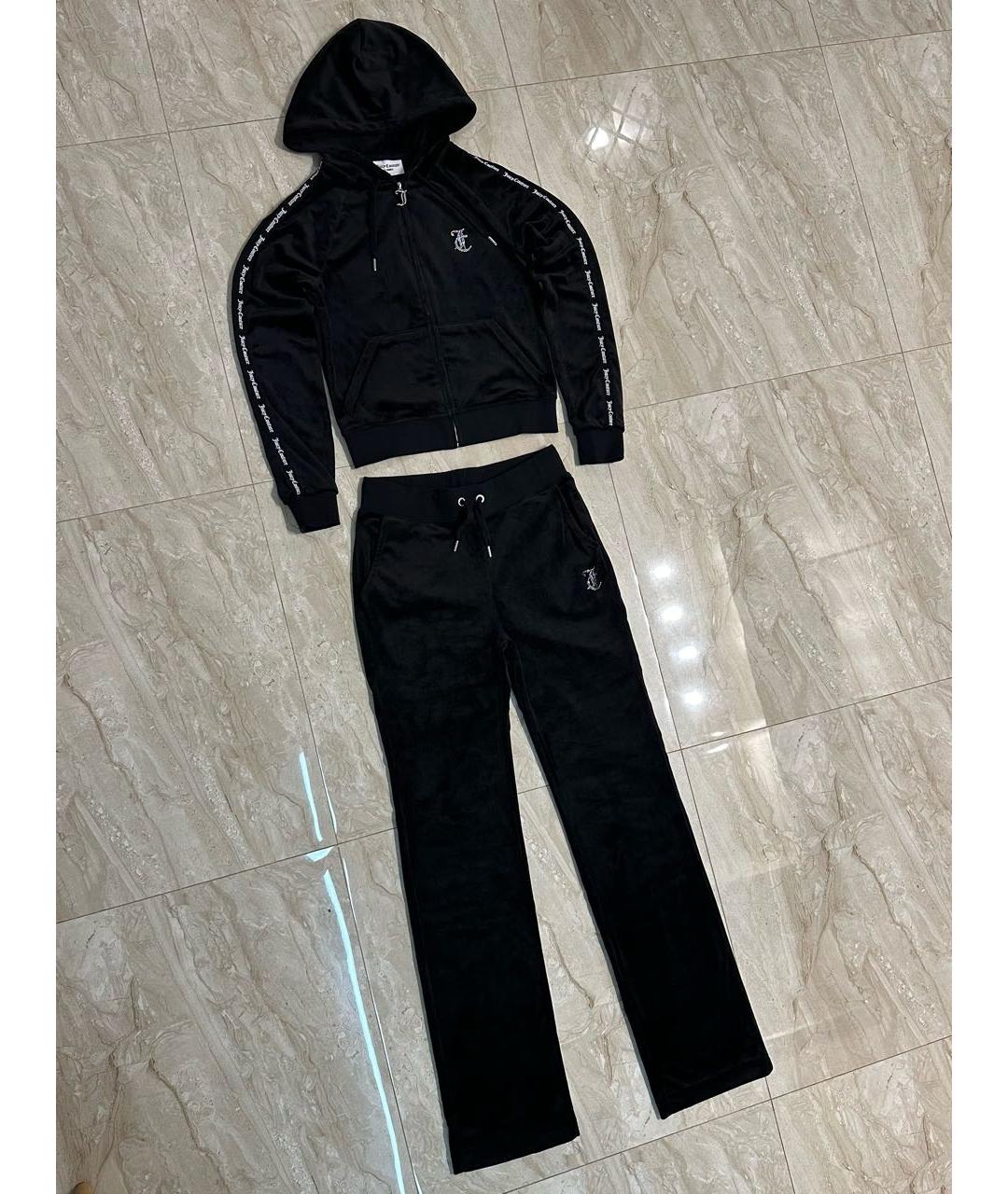 JUICY COUTURE Черный велюровый спортивные костюмы, фото 4
