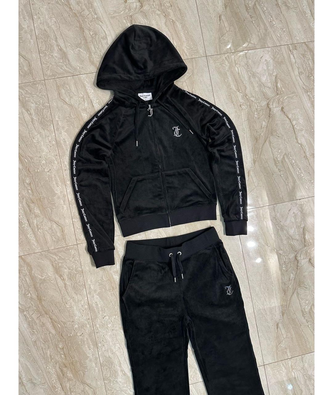 JUICY COUTURE Черный велюровый спортивные костюмы, фото 5