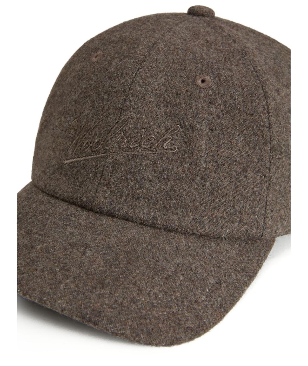 WOOLRICH Серая шерстяная кепка/бейсболка, фото 3